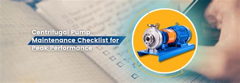 sop for centrifugal pump maintenance|rotech pump maintenance checklist.